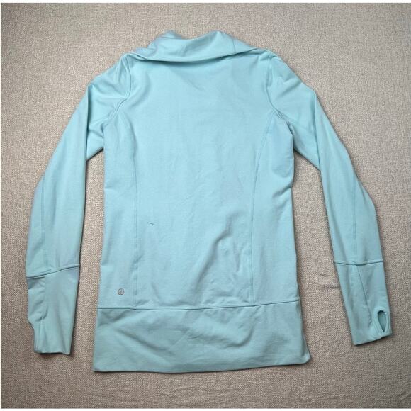 Lululemon Womens Size 6 Blue Activewear Long Sleeve Zip Front Jacket Athleisure - Picture 2 of 7